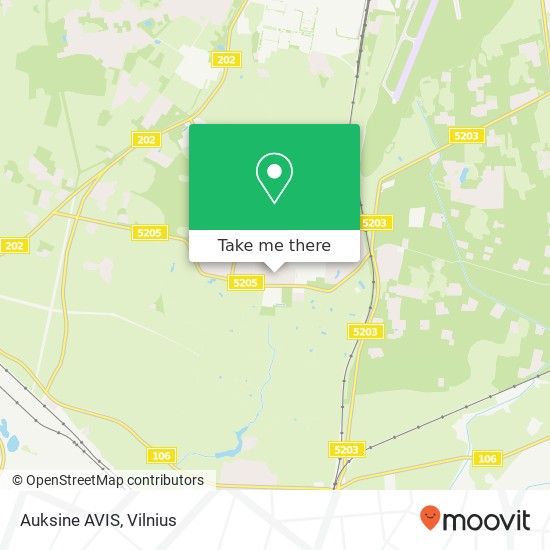 Auksine AVIS map