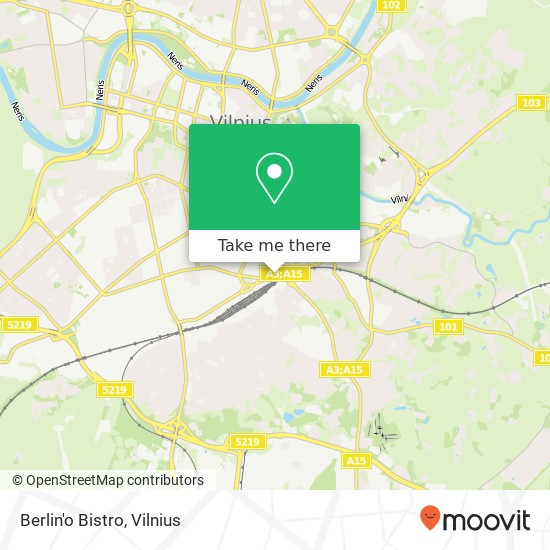 Berlin'o Bistro map
