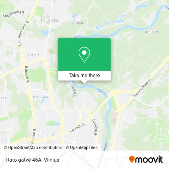 Rato gatvė 46A map