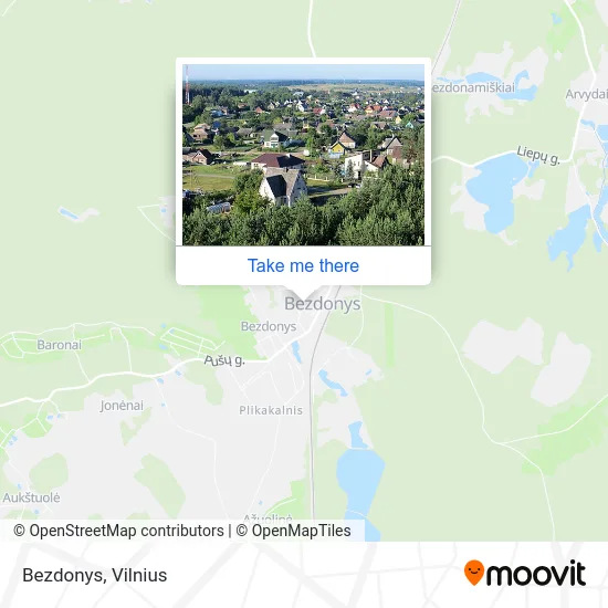 Карта Bezdonys
