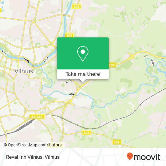 Reval Inn Vilnius map