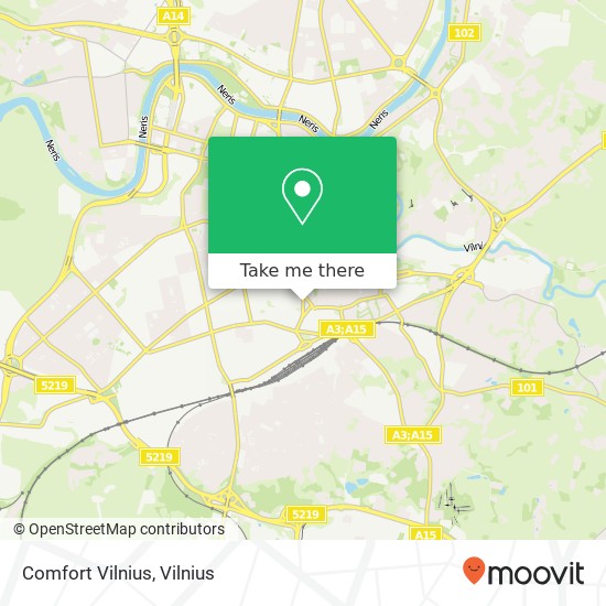 Comfort Vilnius map