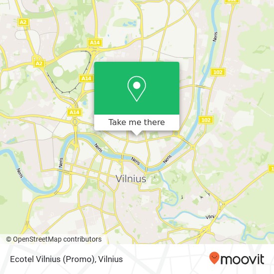 Ecotel Vilnius (Promo) map