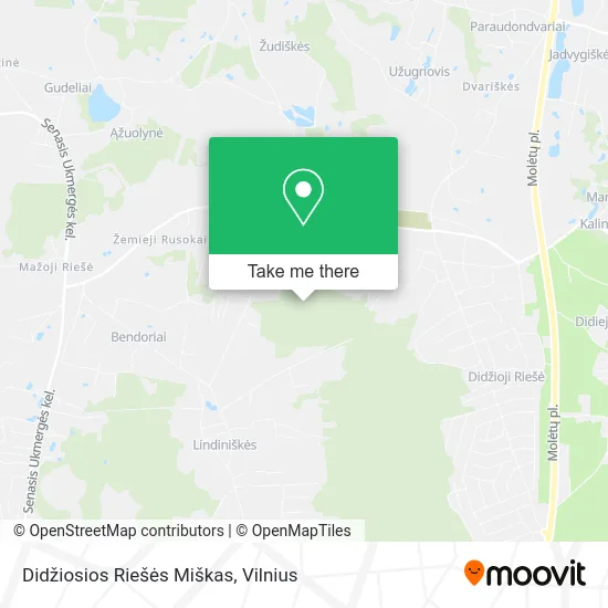 Карта Didžiosios Riešės Miškas