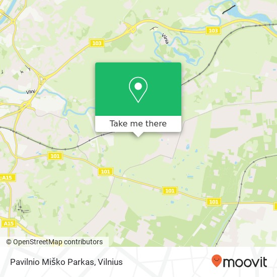 Карта Pavilnio Miško Parkas