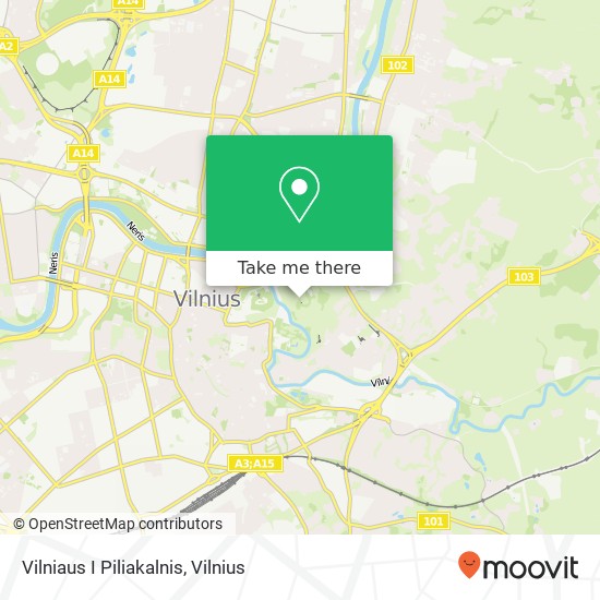 Vilniaus I Piliakalnis map