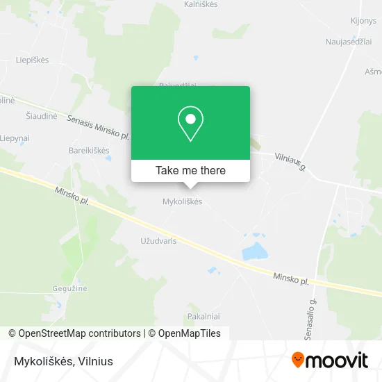Карта Mykoliškės