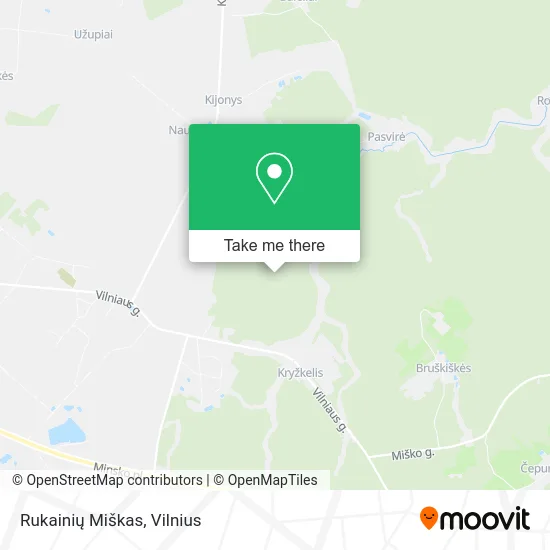 Карта Rukainių Miškas