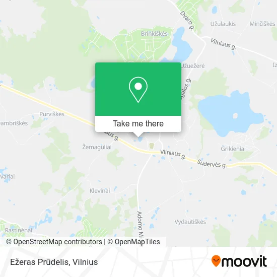 Карта Ežeras Prūdelis