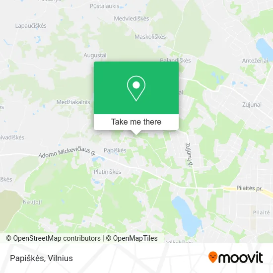 Карта Papiškės