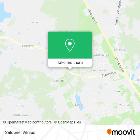 Карта Saldenė
