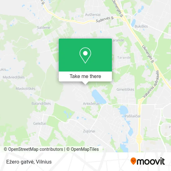 Карта Ežero gatvė