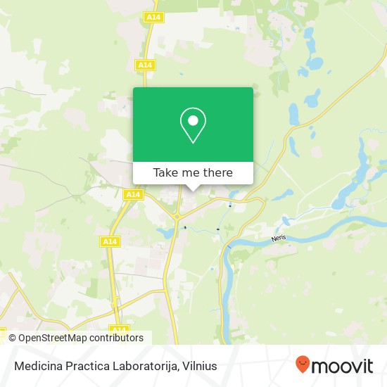 Карта Medicina Practica Laboratorija