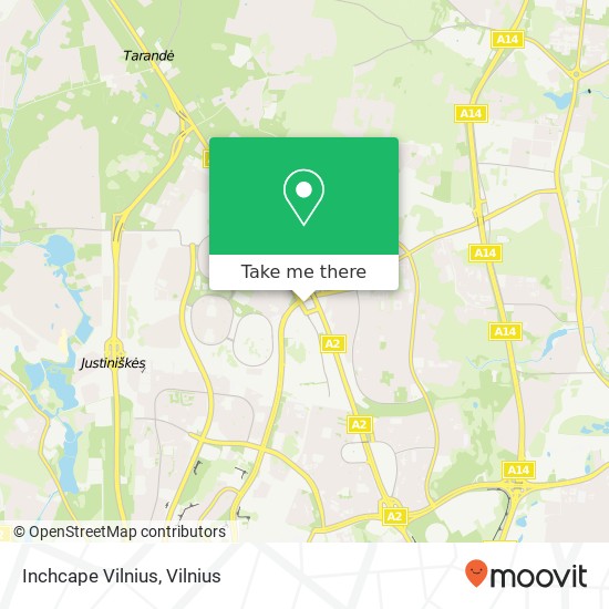 Inchcape Vilnius map