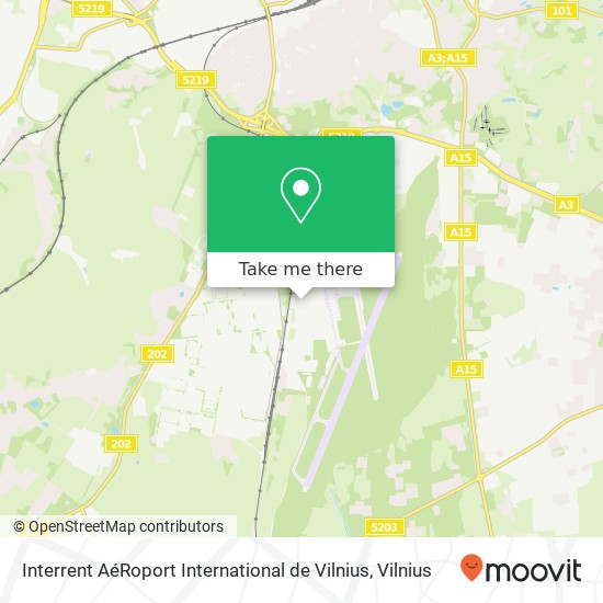 Interrent AéRoport International de Vilnius map