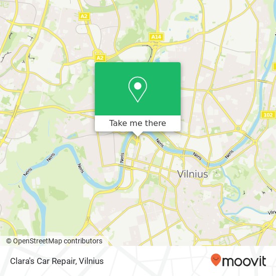 Clara's Car Repair map