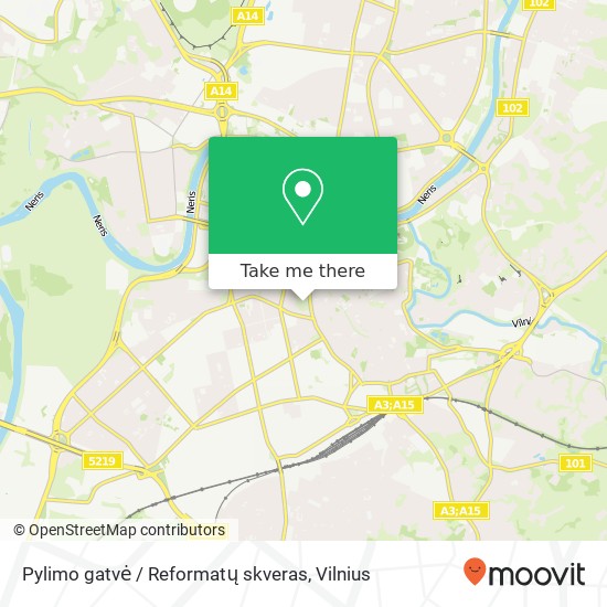 Pylimo gatvė / Reformatų skveras map