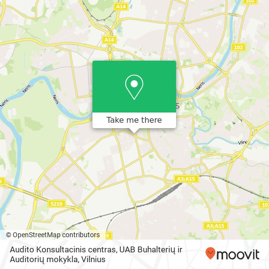 Audito Konsultacinis centras, UAB Buhalterių ir Auditorių mokykla map