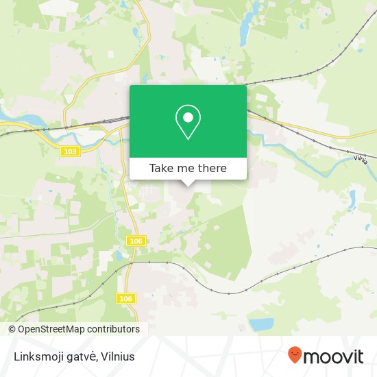 Linksmoji gatvė map