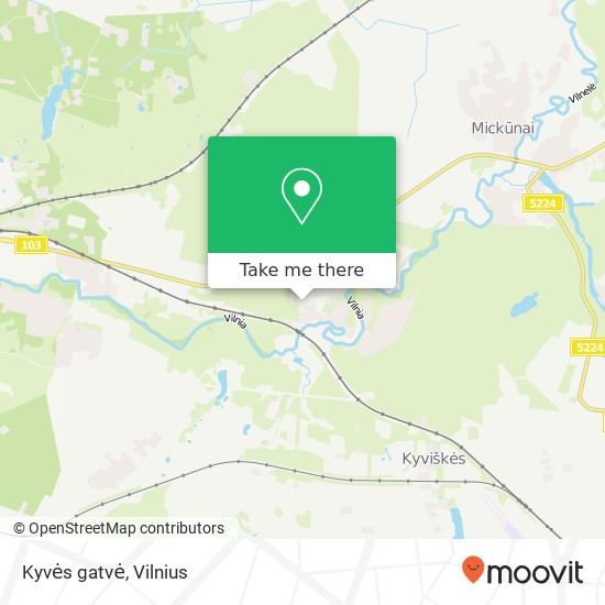 Kyvės gatvė map