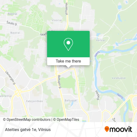 Карта Ateities gatvė 1e