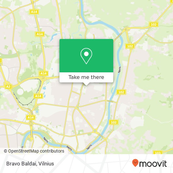 Bravo Baldai map