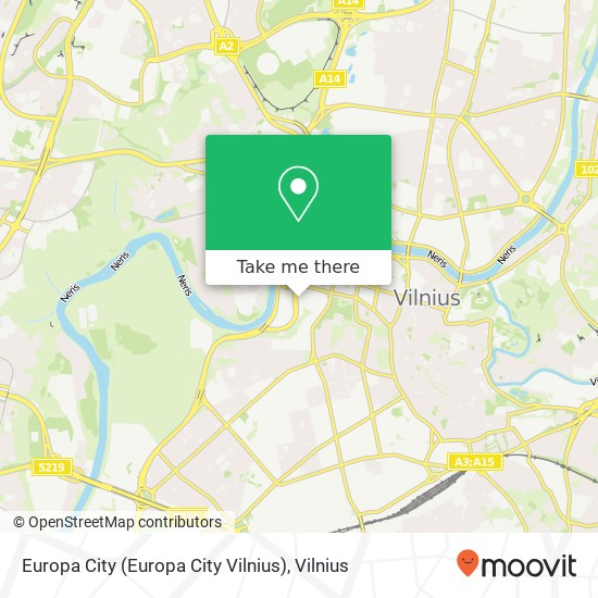 Europa City (Europa City Vilnius) map