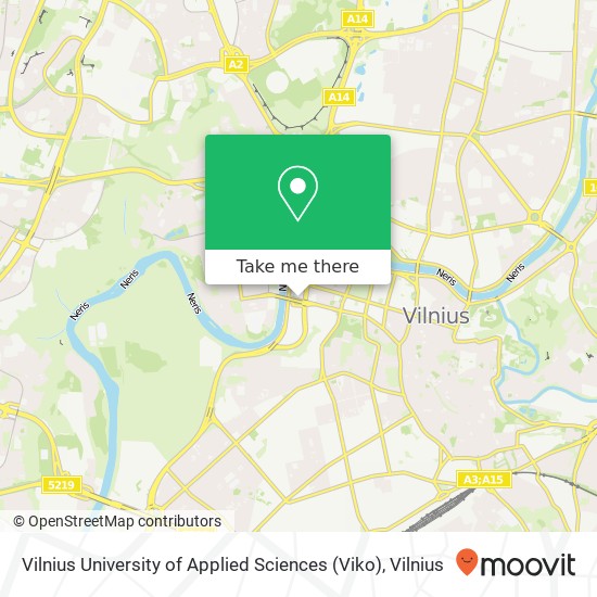 Vilnius University of Applied Sciences (Viko) map