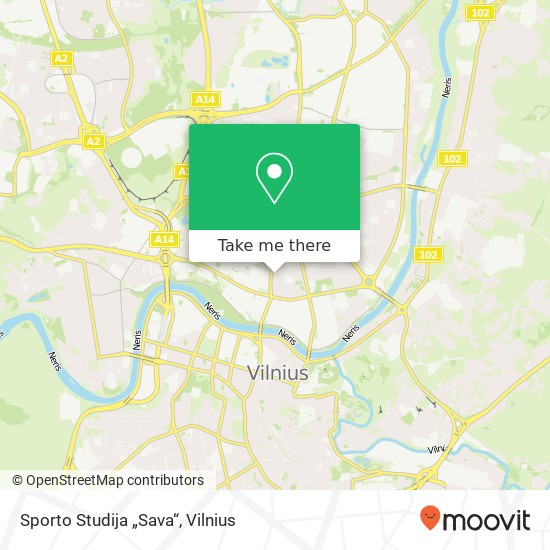 Карта Sporto Studija „Sava“