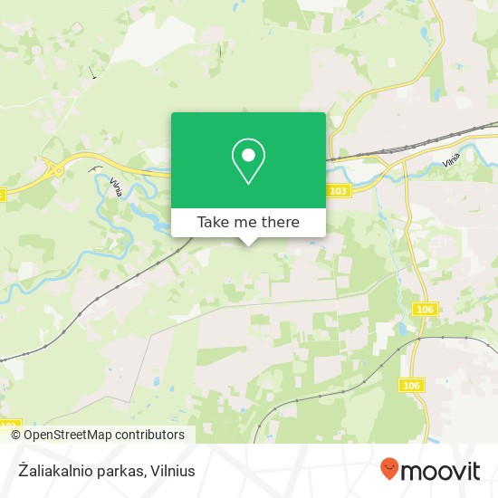 Žaliakalnio parkas map