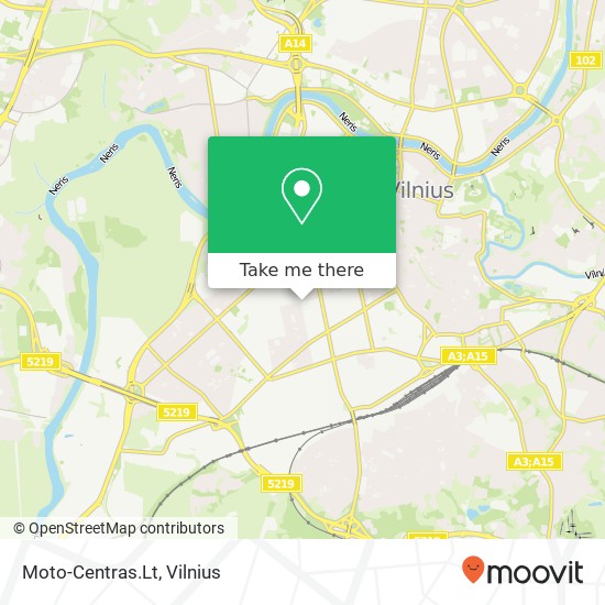 Карта Moto-Centras.Lt