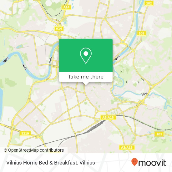 Vilnius Home Bed & Breakfast map