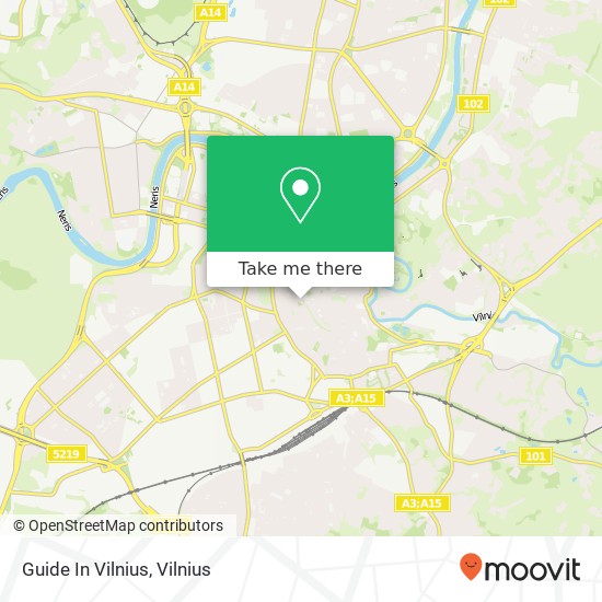Guide In Vilnius map