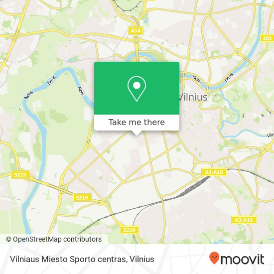 Vilniaus Miesto Sporto centras map