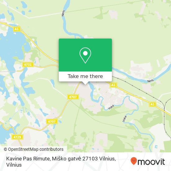 Kavine Pas Rimute, Miško gatvė 27103 Vilnius map