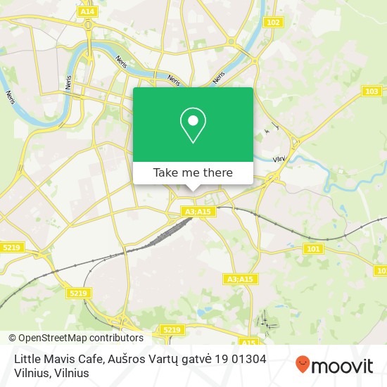 Little Mavis Cafe, Aušros Vartų gatvė 19 01304 Vilnius map