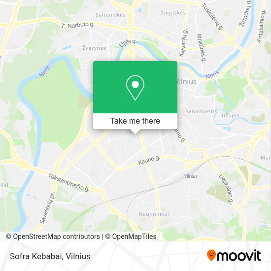 Карта Sofra Kebabai