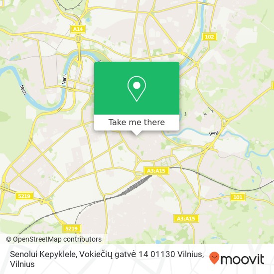 Senolui Kepyklele, Vokiečių gatvė 14 01130 Vilnius map