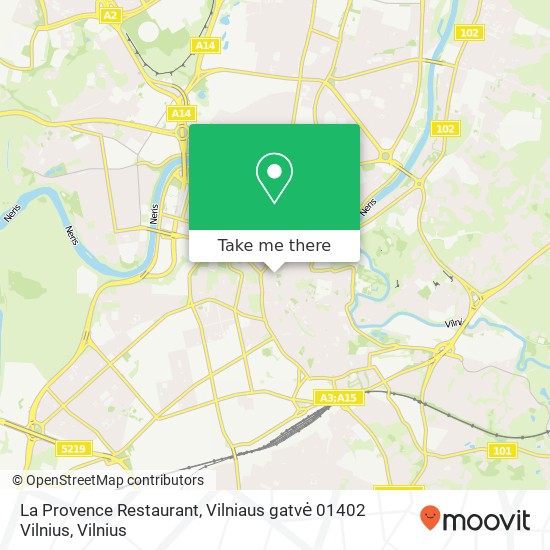 La Provence Restaurant, Vilniaus gatvė 01402 Vilnius map