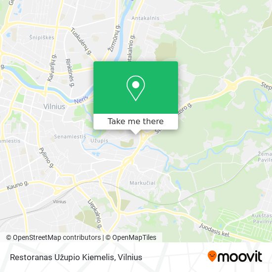 Restoranas Užupio Kiemelis map