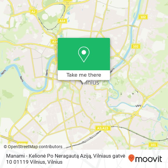 Manami - Kelionė Po Neragautą Aziją, Vilniaus gatvė 10 01119 Vilnius map