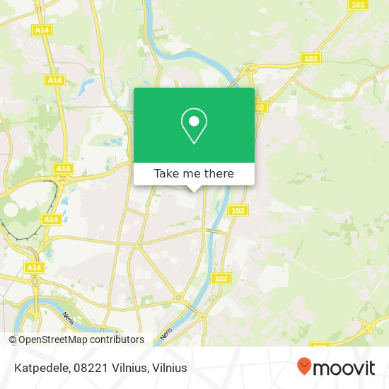 Карта Katpedele, 08221 Vilnius