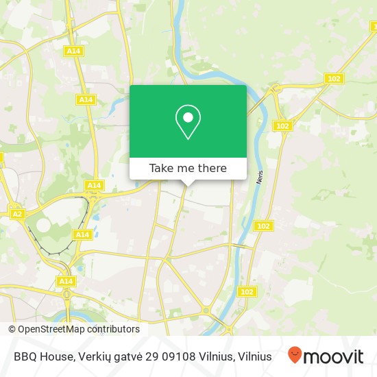 Карта BBQ House, Verkių gatvė 29 09108 Vilnius