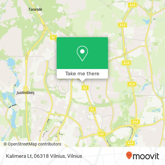 Карта Kalimera Lt, 06318 Vilnius