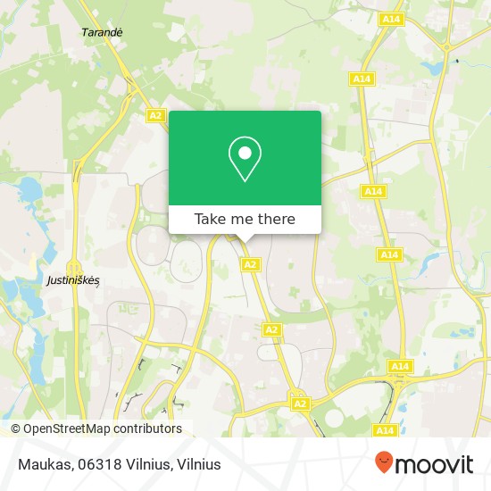 Maukas, 06318 Vilnius map