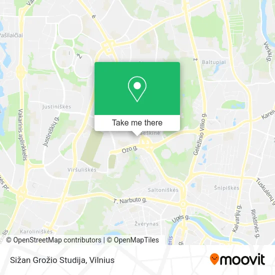 Карта Sižan Grožio Studija