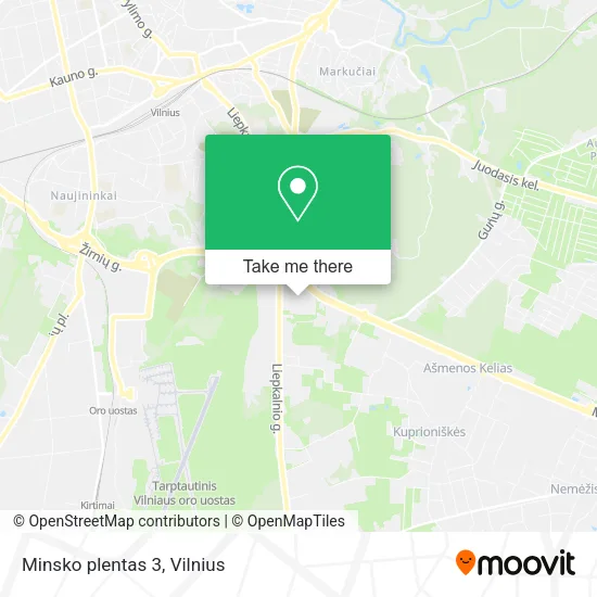 Карта Minsko plentas 3