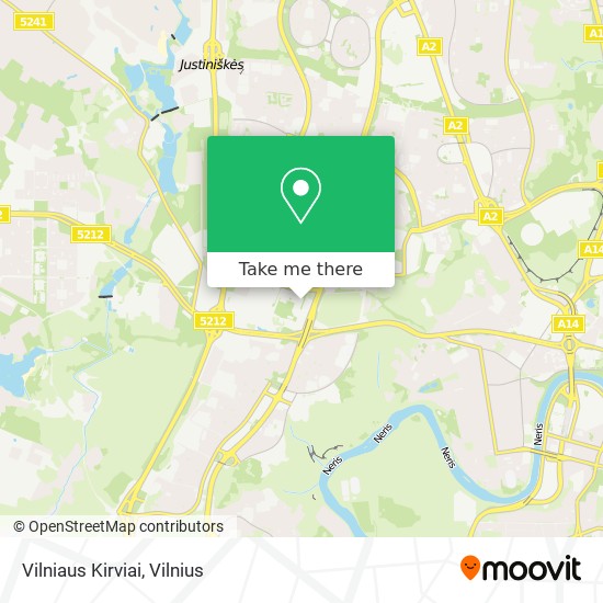 Карта Vilniaus Kirviai