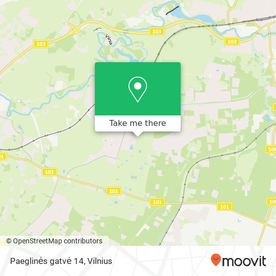 Paeglinės gatvė 14 map