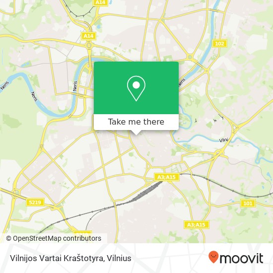 Vilnijos Vartai Kraštotyra map